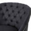 Fauteuil club spacieux avec revêtement en tissu gris, pieds en bouleau massif contemporain et matériau, fabrication