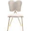 Chaise d'appoint rembourrée en velours Angel-1136189235