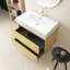 Louka 29.9'' Single Bathroom Vanity with Quartz Top-2120348486-2120348505