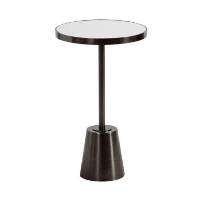 Hardeman Genuine Marble Pedestal End Table