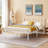 Queen Size Bed Frame, Metal Bed Frame with Headboard, Iron-Art Platform Bed No Box Spring Needed/Mattress-1068582625-1063752831
