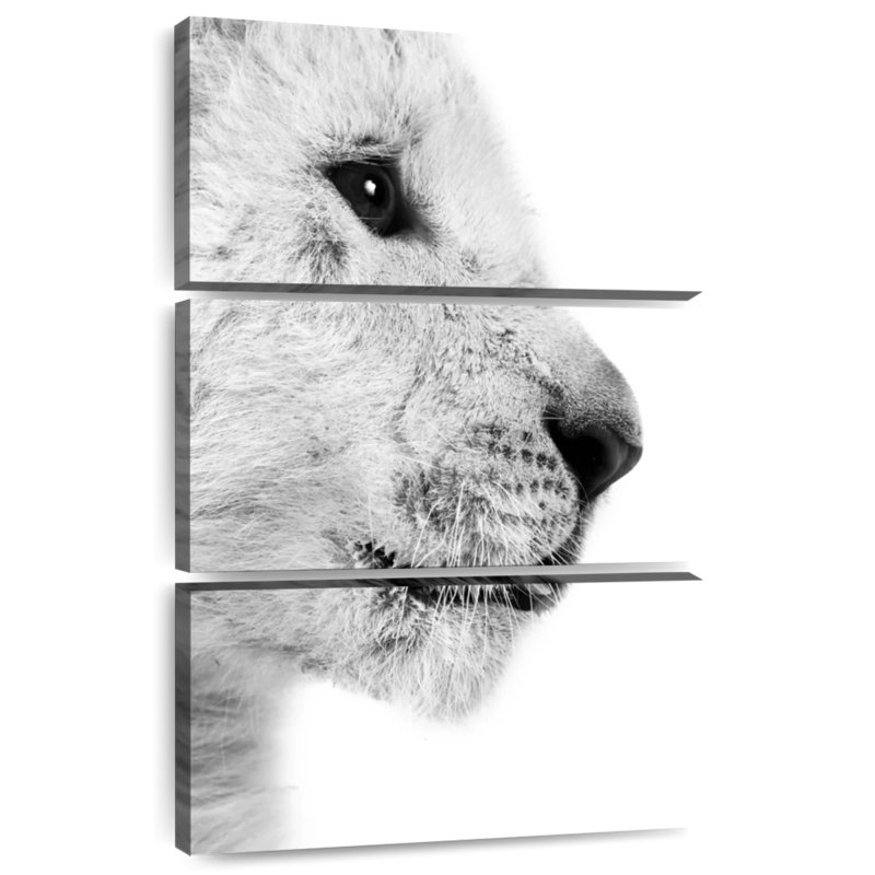 Brampt Lion Cub Profile, 38" H x 24" W