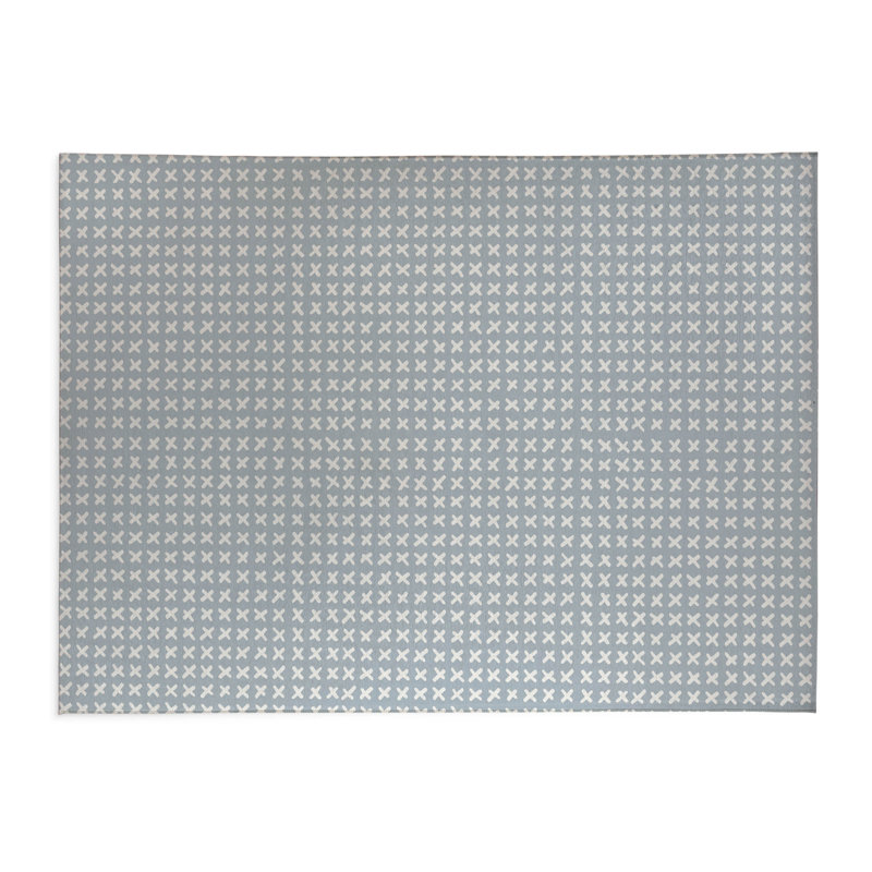 Tapis de bureau Cross Cross, L 5 pi x L 3 pi, Vert clair