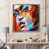 Impression argent sur toile encadrée