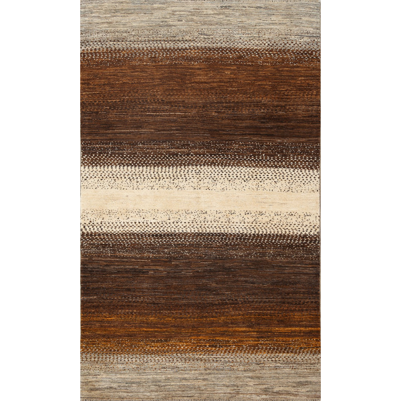 Tapis fabriqué à la main à motif de légumes Gabbeh 4 x 6
