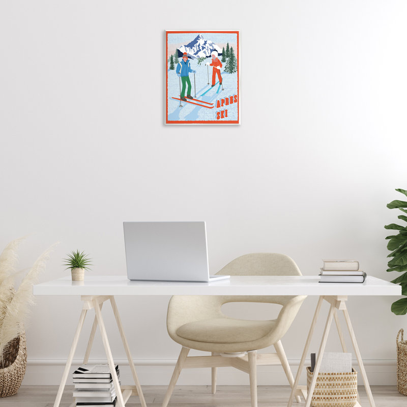 «Apres Ski Winter Fun Wall Art» par Jo Reid