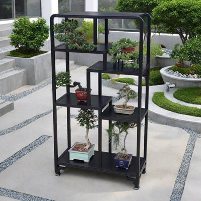 Outdoor aluminum multilayer green plant shelf