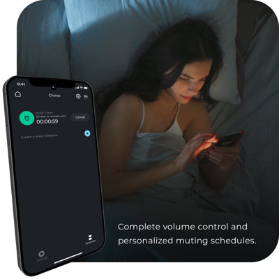 Wi-Fi Smart Wireless Doorbell Chime Kit with Plug-In Chime and Battery Operated Lighted Doorbell