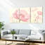 «Pink Poppy», art mural tendu sur toile à motif floral (ensemble de 3)-1218967926