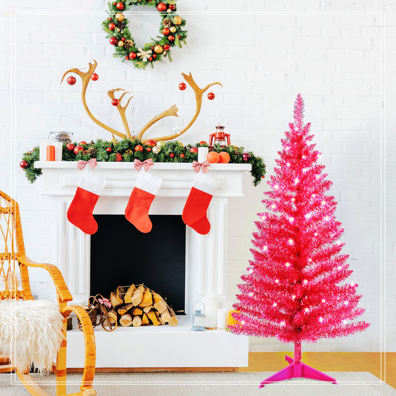4FT Red Christmas Tree