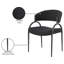 Chaise de salle à manger noire Privet, ensemble de 2-934652425-934652427
