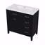 Armoire de salle de bain 36 po avec lavabo et tiroirs 36 po-890156008
