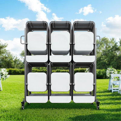 Chariot à chaises pliable pour 84 chaises / 12 tables + 42 chaises de 800 lb