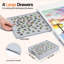 1500 pièces 2-en-1 1500 casse-tête inclinable et rotatif avec tiroirs et couvercle, 35 po x 27 po Table tournante portative en plastique pour adultes, plateau tournant amélioré