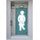 Adhésif décoratif pour salle de bain, autocollant de porte de salle de bain de bar, enseigne pour porte de salle de bain, autocollants pour porte de salle de bain homme en vinyle, enseigne WC191LU