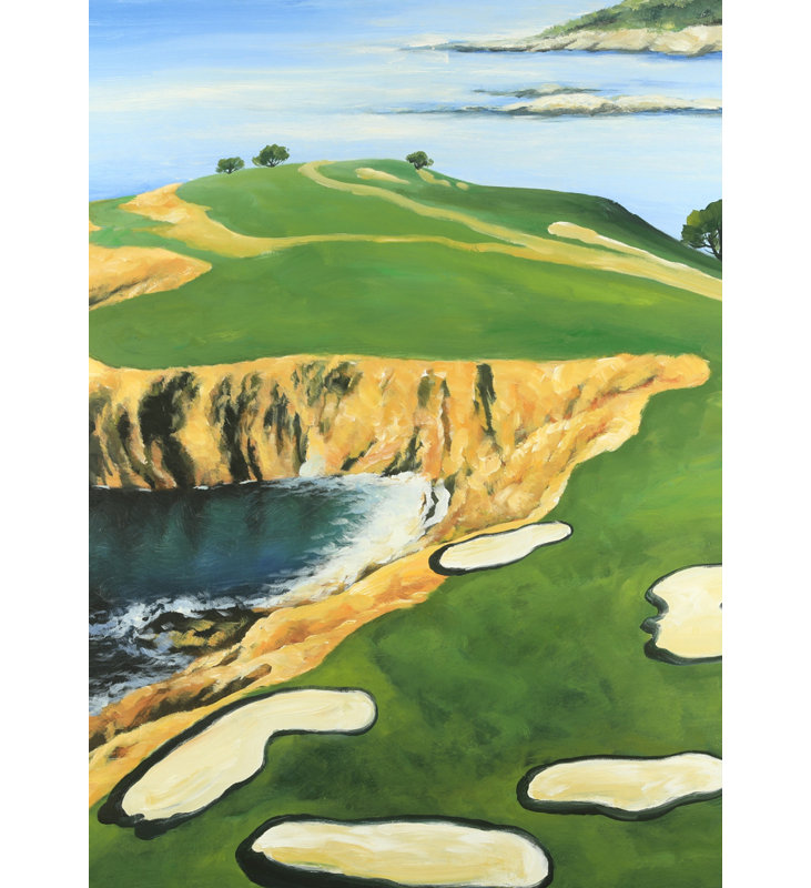 Pebble Beach Golf Liens «Man Cave», toile | Décoration intérieure