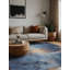 Tapis bleu lavable à la machine-1776363835