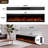 Narrow bezel electric fireplace with a hidden vent design to maximize the visible area. It supports both wall-mounted and built-in installation modes.-1615399670