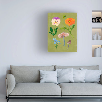 Wrapped Canvas Wall Art - Victoria Barnes  'Spring Foraging l' Wall Art for Living Room, Bedroom, or Office Décor  - 35x47