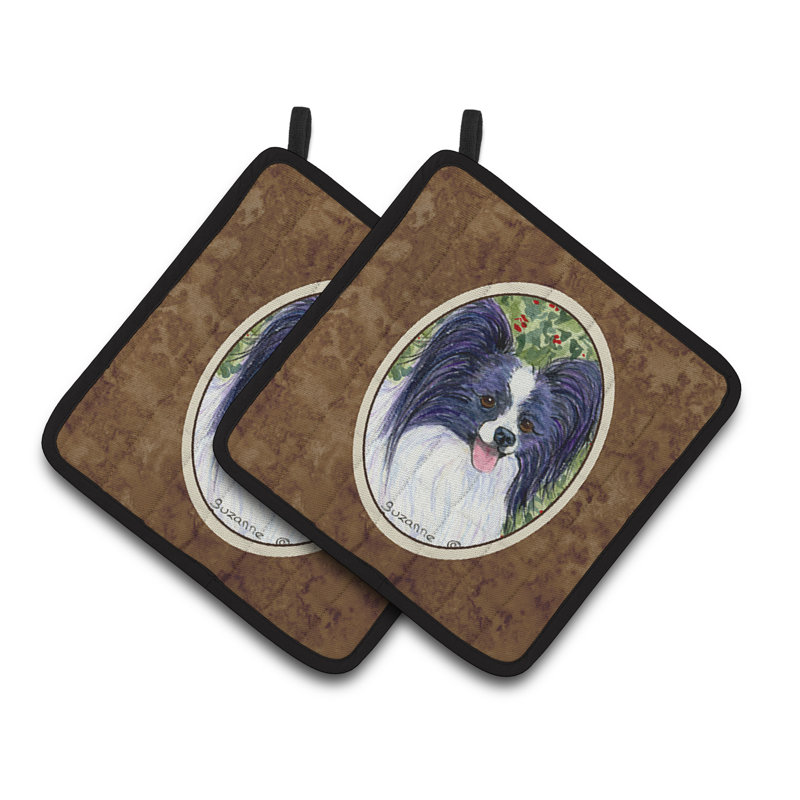 Caroline's Treasures Papillon Polyester Potholder