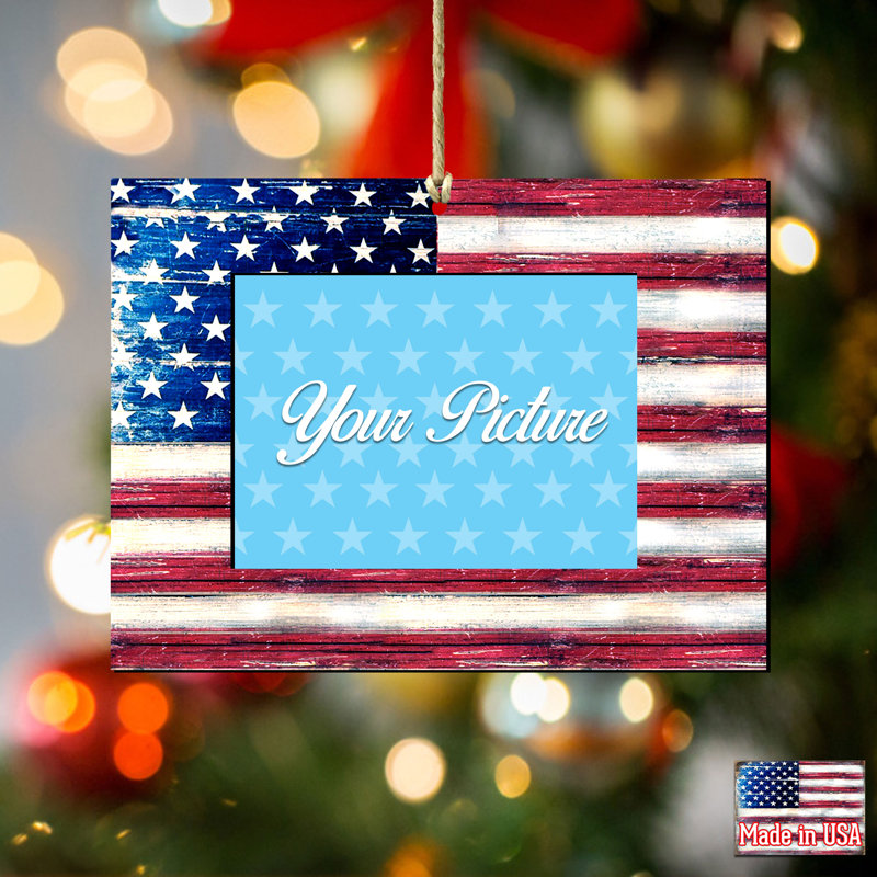 Ornement cadre photo American Wreath