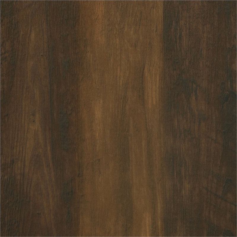 Table basse carrée en bois d'ingénierie avec placage de mélamine à usage quotidien au fini brun