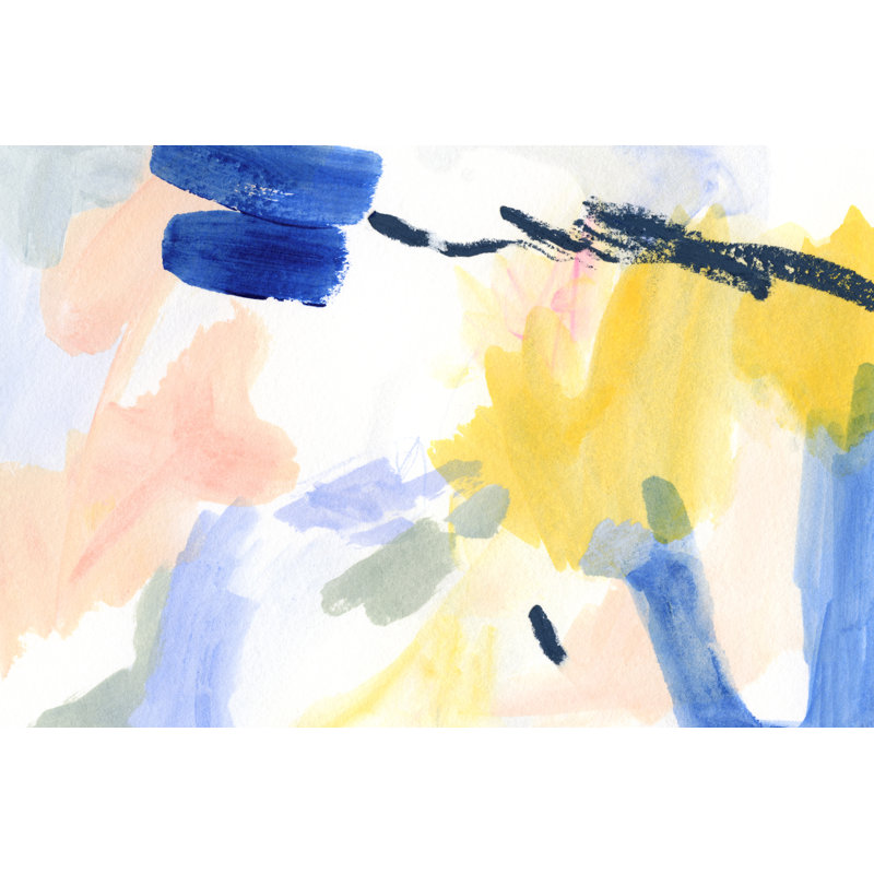 Candy Swipe II by Victoria Barnes - Wrapped Canvas Painting, 30cm H x 46cm W