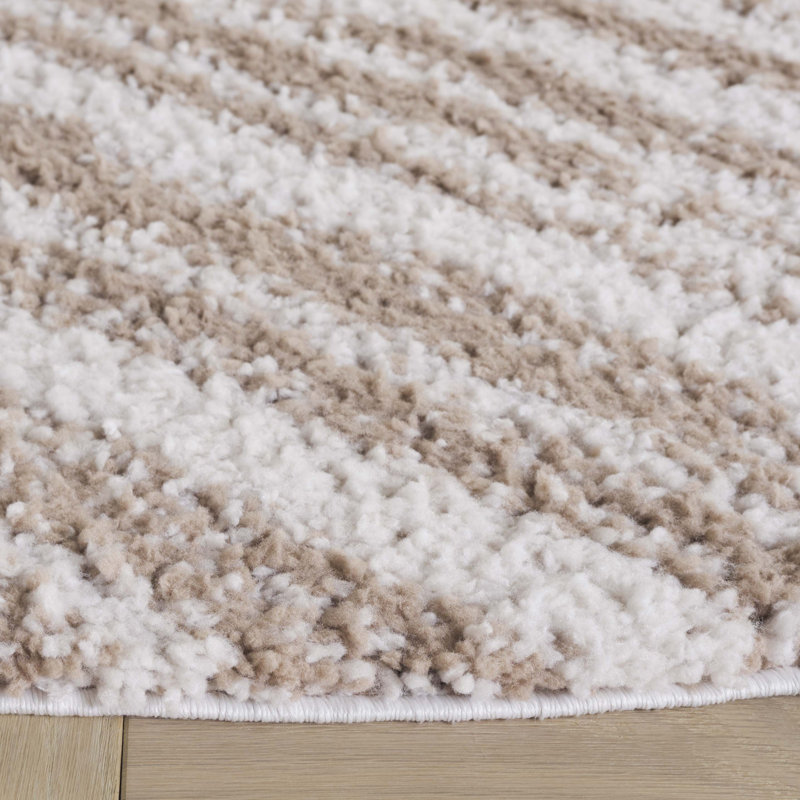 Tapis abstrait Edwinton Performance, Rond 6 pi 7 po