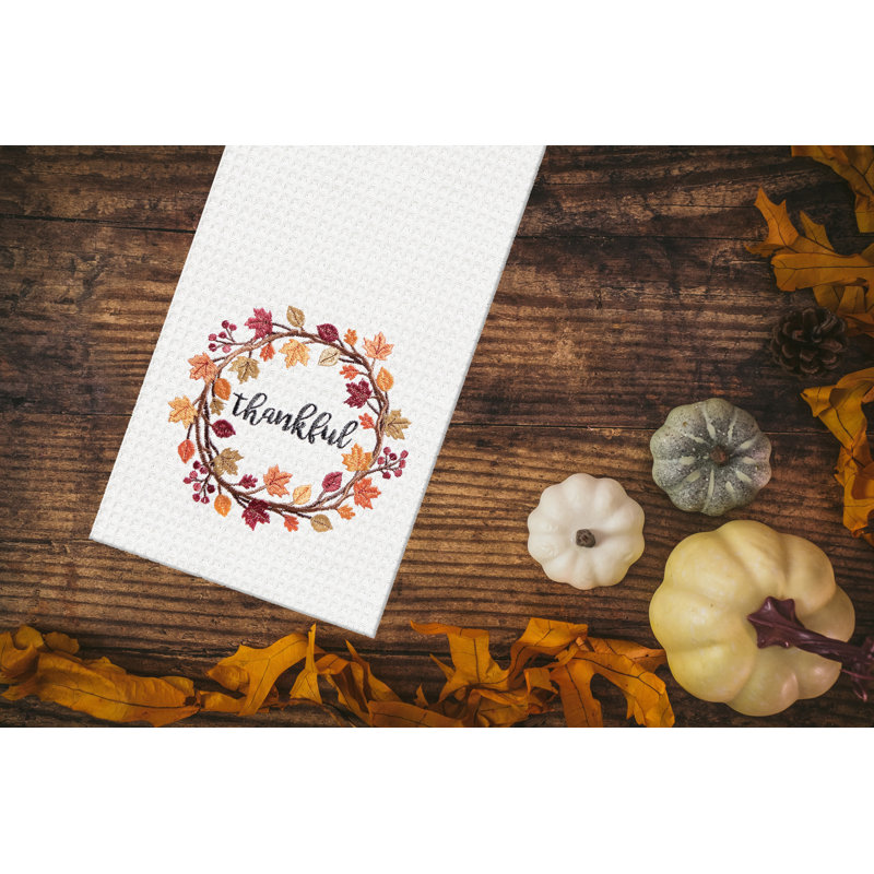 Serviette de cuisine Thankful Wreath