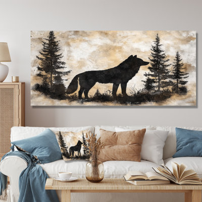 «Forest Wolf Guardian of the Forest I», reproduction d'art en métal