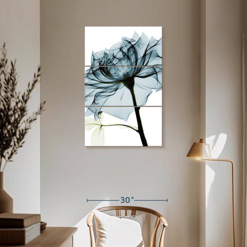 Harnek Blue Rose, 57" H x 36" W