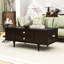 Table basse moderne avec tiroirs, tablettes cachées-2140790880
