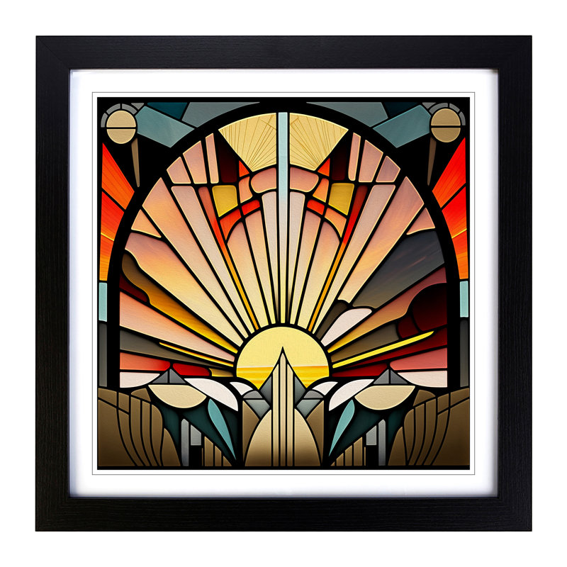 Single Picture Frame Print on Wood, Black