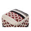 Clarktown 48cm Wide Square Geometric Pouf Ottoman