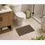 Tapis de toilette rectangulaire à lattes absorbant et antidérapant