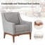 Fauteuil Arshanti avec pieds en bois massif-76353534