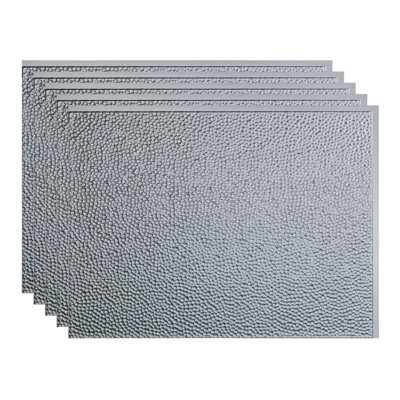 Ensemble de dosseret décoratif en vinyle 15 pieds carrés Hammered FASÄDE