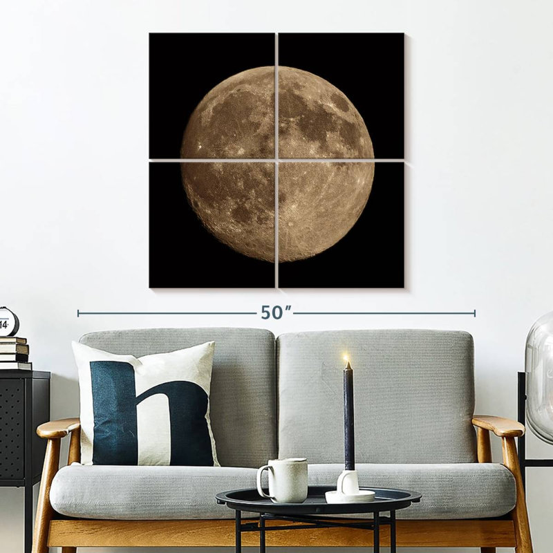 Détail de la lune Oberle II, H 32 po x l 32 po