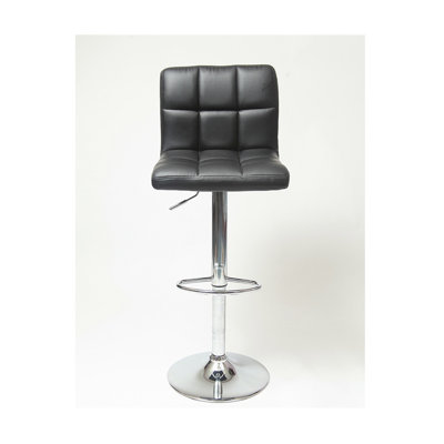 Tabouret de bar pivotant réglable en similicuir, ensemble de 2