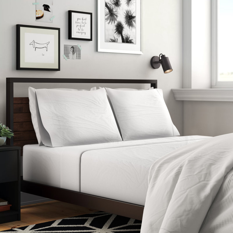 Ensemble de draps en microfibre brossée imitant le satin de coton et offrant une résistance au froissement et respirant