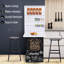 Bureau mural pliable avec tableau noir, tablettes flottantes convertibles pour petits espaces, blanc