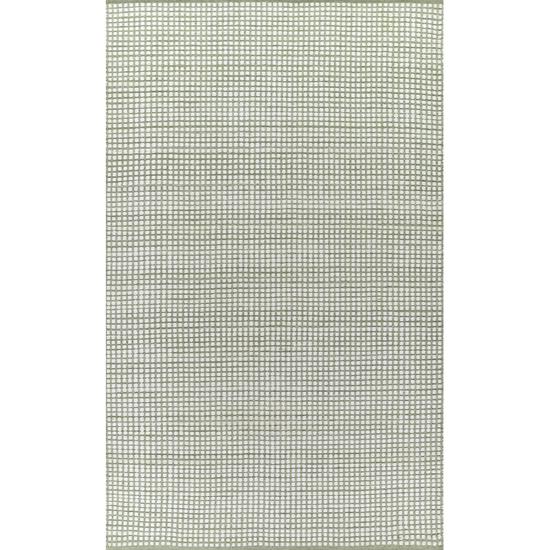 Acerra Hand Woven PET Geometric Green Indoor Outdoor Rug 2' X 3', Rectangle 2' x 3'