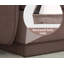 Canapé 105 po en chenille de 105 po Cloud, coussins ronds et coussins de dossier matelassés exquis, pieds de cadre de base encastrés, assise de conception ergonomique, assemblage facile, canapé de siège profond pour le salon-720400897