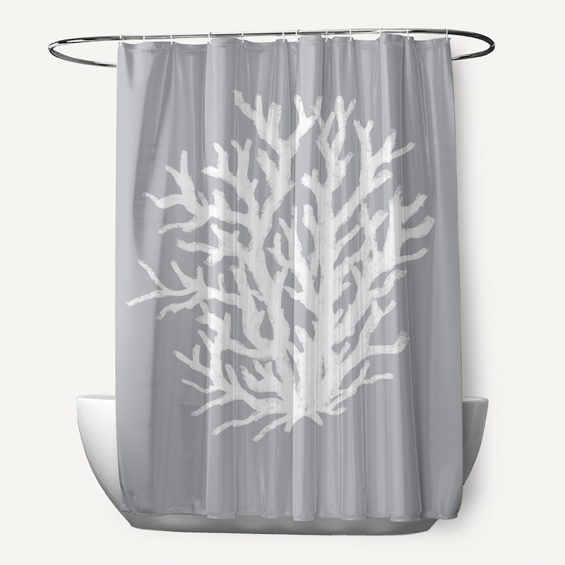 Rideau de douche simple Tulare, Gris classique