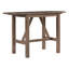 Ensemble de table de salle à manger à hauteur de comptoir en bois 3 pièces avec 2 chaises rembourrées pour petit espace, brun-128982060-128982057-128982056-128982054