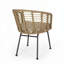 Fauteuil club d'extérieur en rotin d'osier