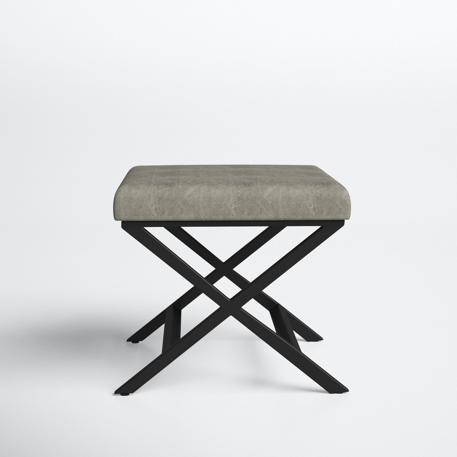 Priscilla Upholstered Ottoman, Gray