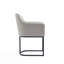 Fauteuil en cuir gris clair Serena Serena-91028796
