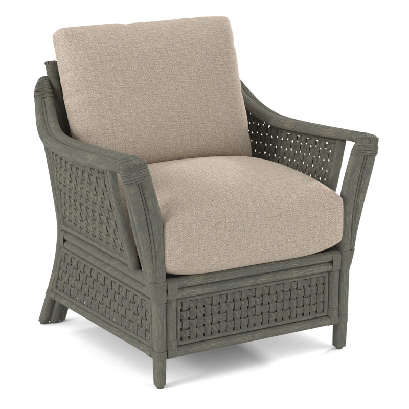 Boca Armchair, Cobalt Blue Stripe; 0204-64, Greystone