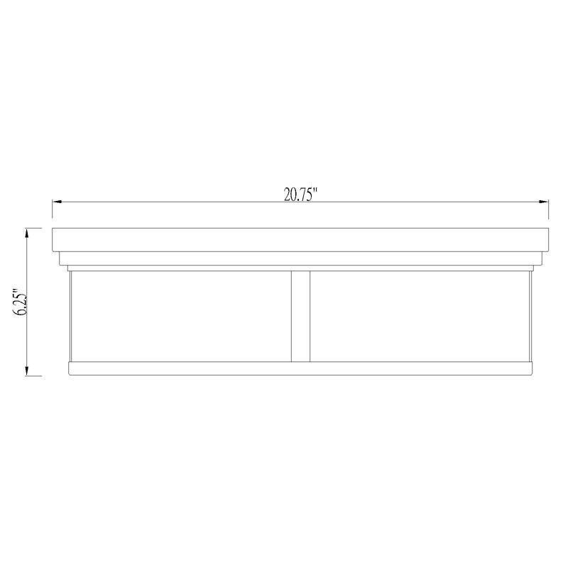 Masuda Glass Flush Mount, Matte Black